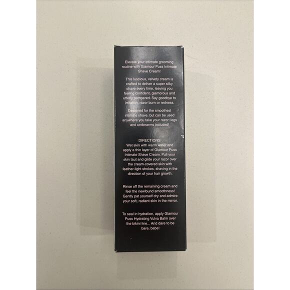 Brand New In Box Booty Parlor Glamour Puss Shave Cream 8oz Lanolin Cruelty Free - Picture 4 of 7